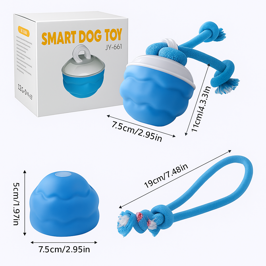 Pelota Interactiva Auto‑Rebotante – Diversión sin fin para perros y gatos