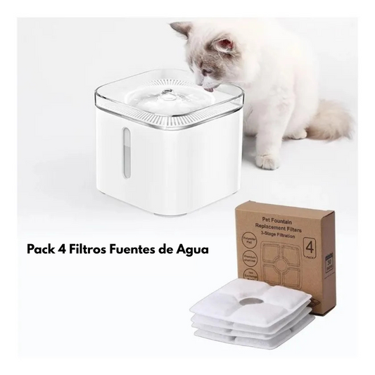 Pack 4 Filtros Fuentes de Agua
