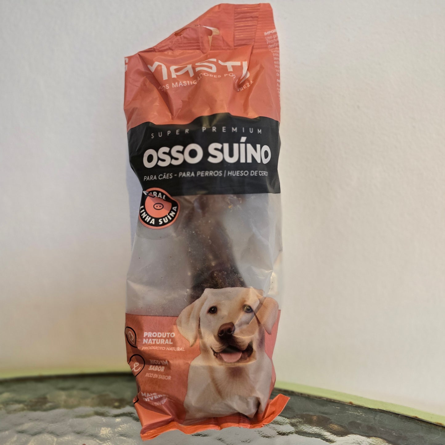 Hueso de Cerdo Premium — Resistente, Natural y Delicioso para Masticadores Intensos