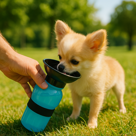 Dispensador portátil de agua para mascotas