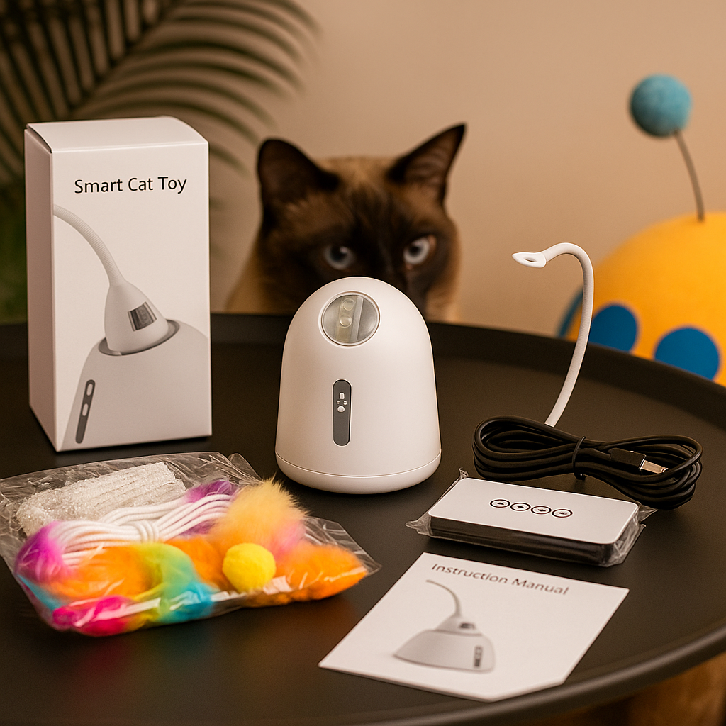 TailTwirl – Juguete Eléctrico Colgante Inteligente para Gatos
