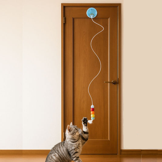 TailTwirl – Juguete Eléctrico Colgante Inteligente para Gatos