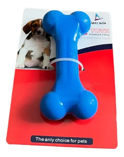 Hueso Mordedor de Goma Reforzada – Para Perros Pequeños y Medianos
