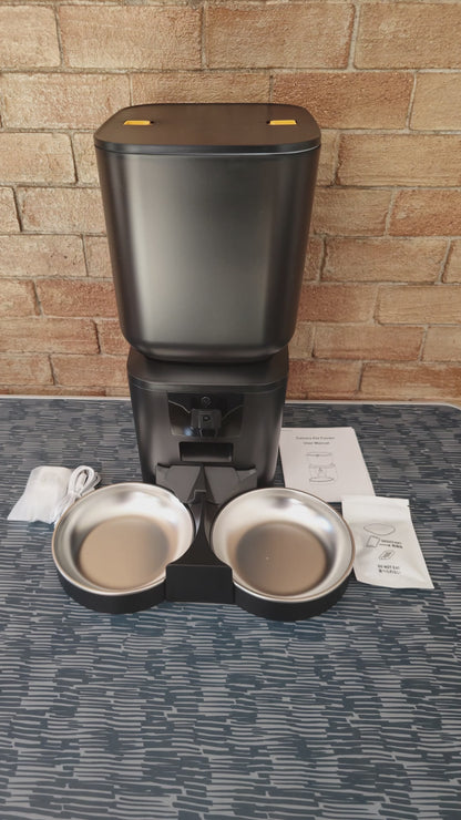 Dispensador Automático con Cámara WIFI Negro 7 Litros Doble